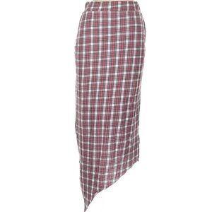 Frank & Eileen Tee Lab Cotton‎ Plaid Asymmetric Skirt Size Large
